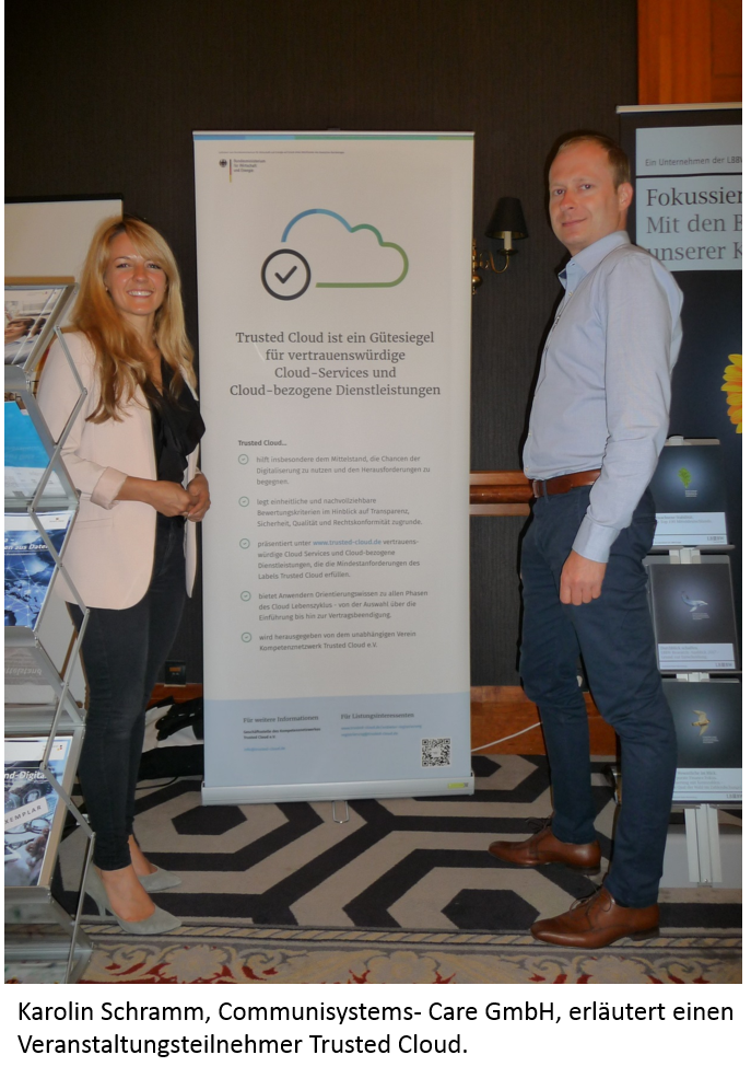 Trusted Cloud Dienstleister auf der Veranstaltung "smarter_mittelstand – d1gitalisierung 4.0" in Leipzig