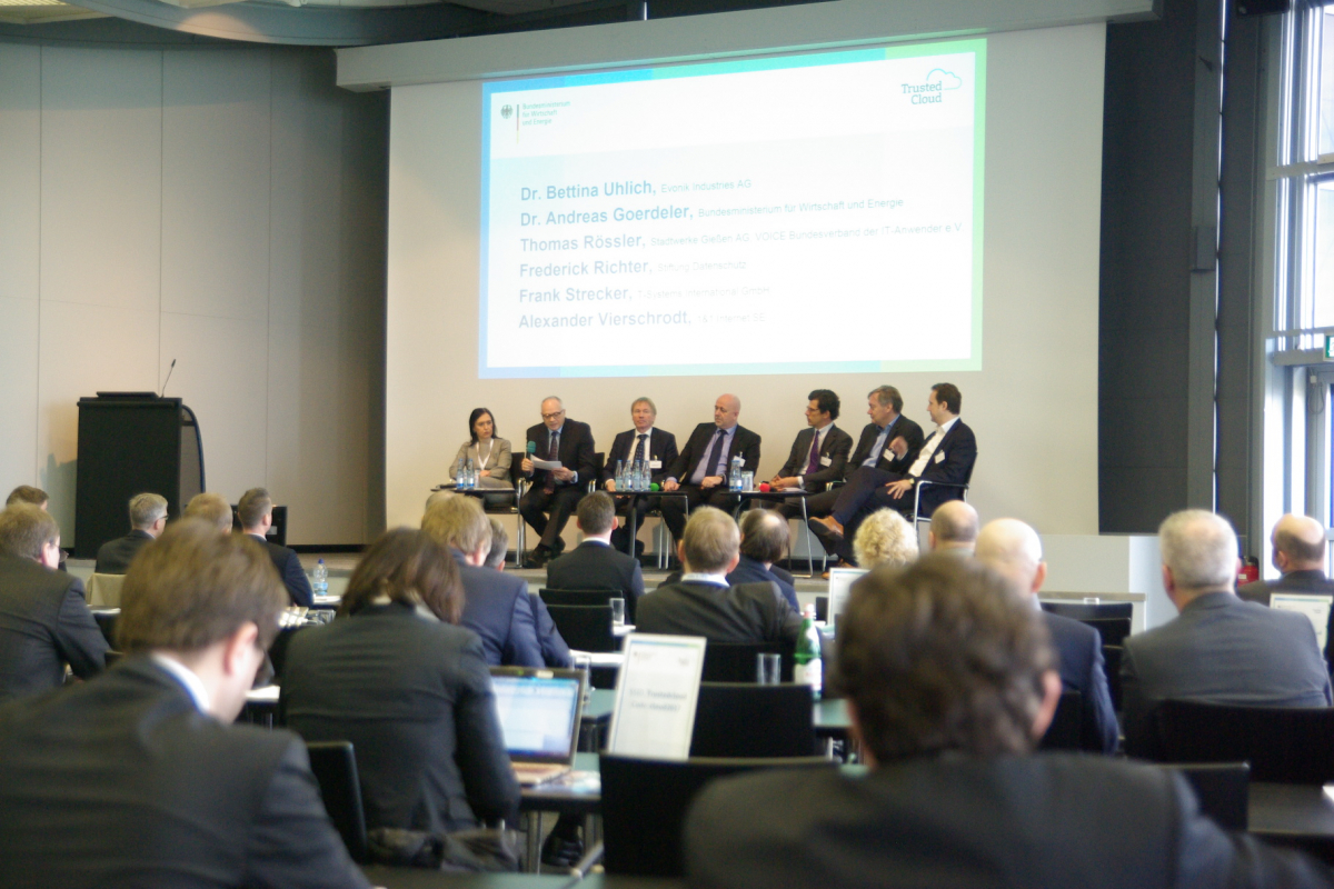 Paneldiskussion im Rahmen des Trusted Cloud Forums am 22.03.2017 © Carsten Krinke für das Kompetenznetzwerk Trusted Cloud e. V.