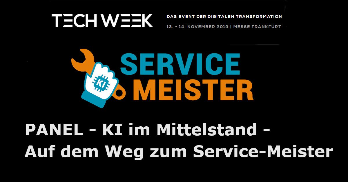 Service-Meisterter auf der techweek