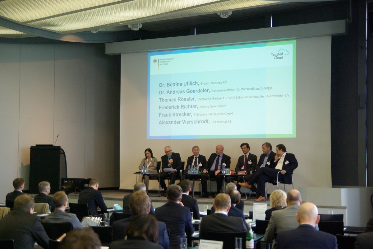 Paneldiskussion auf dem Trusted Cloud Forum